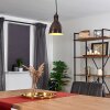 TIMOLA Pendant Light rust-coloured, black, 1-light source