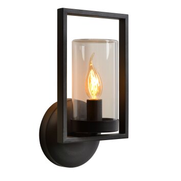 Lucide NISPEN Outdoor Wall Light black, 1-light source