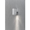 Konstsmide MONZA wall light aluminium, 1-light source