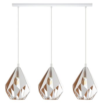 EGLO CARLTON Pendant Light gold, white, 3-light sources