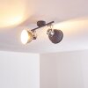 DOMPIERRE Ceiling light grey, white, 2-light sources