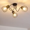 Bacau Ceiling Light black, 3-light sources