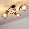 Bacau Ceiling Light black, 3-light sources