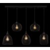 Pendant Light Globo ANYA black, 5-light sources