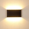 MARSH Outdoor Wall Light LED black, 2-light sources