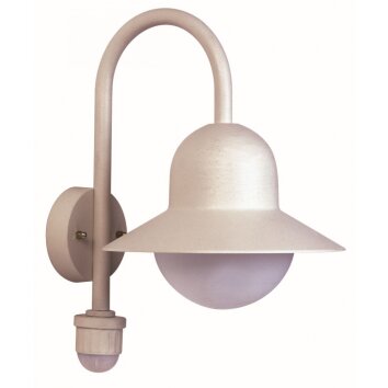Albert 661 outdoor wall light white, 1-light source, Motion sensor