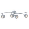 Globo MYCAH Ceiling light LED grey, 4-light sources