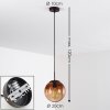 DEGEVOS Pendant Light brown, 1-light source