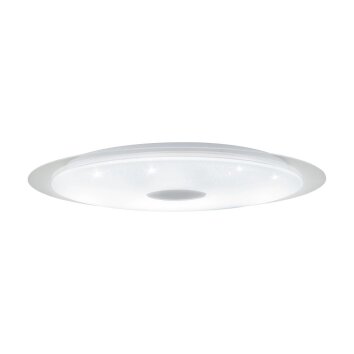 EGLO MORATICA-A Ceiling Light LED transparent, clear, white, 1-light source, Remote control