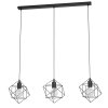 Eglo STRAITON Pendant Light black, 3-light sources