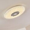 HADERUP Ceiling light LED chrome, white, 1-light source, Remote control