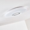 HADERUP Ceiling light LED chrome, white, 1-light source, Remote control