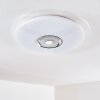 HADERUP Ceiling light LED chrome, white, 1-light source, Remote control