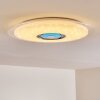 HADERUP Ceiling light LED chrome, white, 1-light source, Remote control