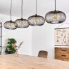 AGUEDA Pendant Light black, 4-light sources