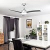 SANFORD ceiling fan silver, 1-light source, Remote control