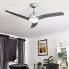 SANFORD ceiling fan silver, 1-light source, Remote control