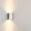 Tabera wall light brushed steel, 2-light sources