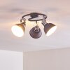 DOMPIERRE Ceiling light grey, white, 3-light sources