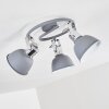 DOMPIERRE Ceiling light grey, white, 3-light sources