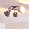 DOMPIERRE Ceiling light grey, white, 3-light sources