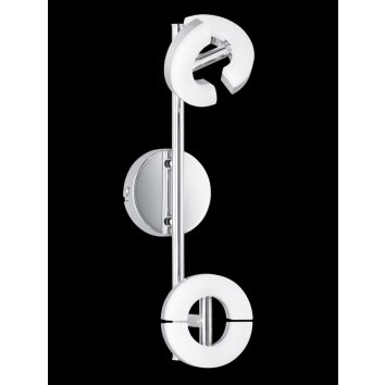 Honsel Donut Ceiling light LED chrome, 2-light sources