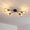 Bacau Ceiling Light black, 4-light sources