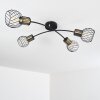 Bacau Ceiling Light black, 4-light sources