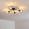 Bacau Ceiling Light black, 4-light sources