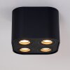 Baishan Ceiling Light black, 4-light sources