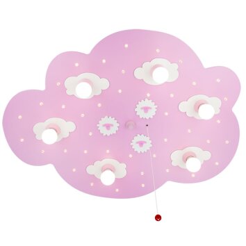 Elobra SCHÄFCHENWOLKE Wall Light pink, 6-light sources