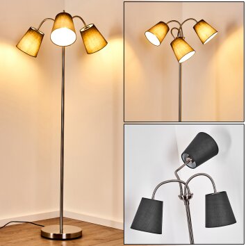 Ascona Floor Lamp matt nickel, 3-light sources