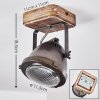 GLOSTRUP Ceiling Light brown, stainless steel, 1-light source