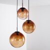 Pendant Light Degevos brown, 3-light sources