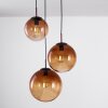 Pendant Light Degevos brown, 3-light sources