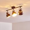 Safari Ceiling Light rust-coloured, 3-light sources