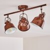Safari Ceiling Light rust-coloured, 3-light sources