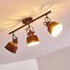 Safari Ceiling Light rust-coloured, 3-light sources