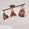 Safari Ceiling Light rust-coloured, 3-light sources