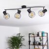 KENIA Ceiling Light grey, black, 4-light sources