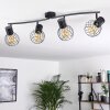KENIA Ceiling Light grey, black, 4-light sources