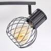 KENIA Ceiling Light grey, black, 4-light sources