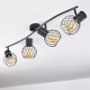 KENIA Ceiling Light grey, black, 4-light sources