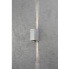 Konstsmide Cremona wall light LED grey, 2-light sources