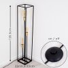 IBUSUKI Floor Lamp gold, brass, black, 3-light sources