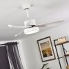 DOHA ceiling fan LED white, 1-light source, Remote control