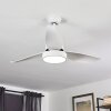 DOHA ceiling fan LED white, 1-light source, Remote control