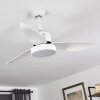 DOHA ceiling fan LED white, 1-light source, Remote control