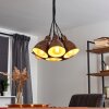 TIMOLA Pendant Light copper, rust-coloured, 7-light sources
