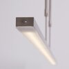 Steinhauer ZELENA Pendant Light LED stainless steel, 3-light sources